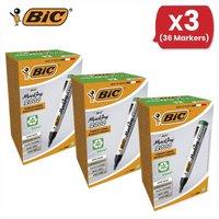 Bic Marking 2000 ECOlutions Permanent Bullet Tip Markers Green 12 - 3 Packs