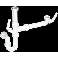 McAlpine SK1A Standard Bowl & a Half Plumbing Kit with 2 Nozzles in White