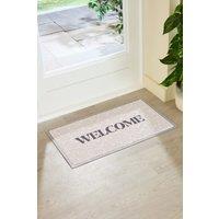 Artsy Mats Pebble Welcome Indoor Outdoor Doormat (70 x 40cm) in Beige | Size: 40 cm x 70 cm