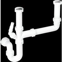 McAlpine SK2 Standard Double Bowl Kit in White