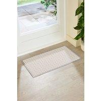 Artsy Mats Circles Neutral Indoor Outdoor Doormat (70 x 40cm) in Beige | Size: 40 cm x 70 cm