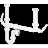 McAlpine SK2A Standard Double Bowl Kit with 2 Nozzles in White