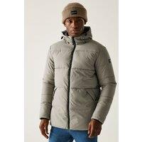 Regatta Men's Marshgrave Insulating Hooded Padded Jacket in Light Grey | Size: Large