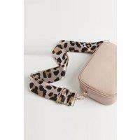 Betsy & Floss Women's 'Verona' Crossbody Tassel Bag with Leopard Strap in Light Pink