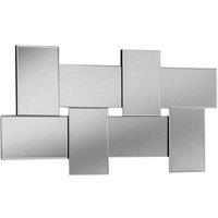 Yearn Mirrors Statement Bevelled Wall Mirror 139(w) x 76cm(h) in Black