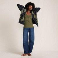 Lands' End Women's Lace Trimmed Cami Top in Olive | Size: 14-16