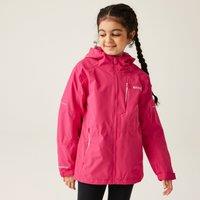 Regatta Calderdale III Hooded Waterproof Jacket in Pink | Size: 11-12 Years