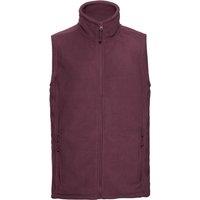 Russell Men's Outdoor Fleece Gilet in Burgundy | Size: XL