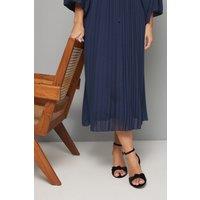 Wallis Women's Wide Fit Carmen Velvet Knot Front High Block Heel Sandals in Black | Size: 5