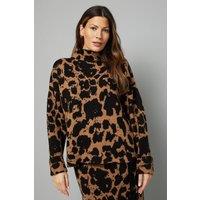 Wallis Women's Leopard Jacquard Oversized Jumper Co-ord | Size: Medium