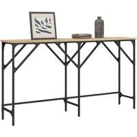 Console Table Sonoma Oak 140x29x75 cm Engineered Wood