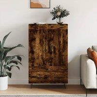 Berkfield Home Highboard Smoked Oak 69.5x31x115 cm Engineered Wood in Brown