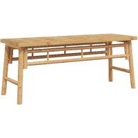 Berkfield Home Garden Bench 110x38x45 cm Bamboo | Size: 110 x 38 x 45 cm