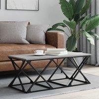 Berkfield Home Coffee Table Grey Sonoma 100x49x40 cm Engineered Wood | Size: 100 x 49 x 40 cm