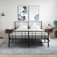 Berkfield Home Wall-mounted Bedside Cabinets 2 pcs Smoked Oak 35x35x20 cm in Brown | Size: 35 x 35 x 20 cm