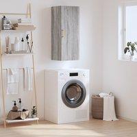 Berkfield Home Wall Mounted Cabinet Grey Sonoma 34.5x34x90 cm