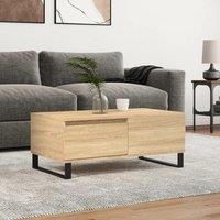Berkfield Home Coffee Table Sonoma Oak 90x50x36.5 cm Engineered Wood in Brown