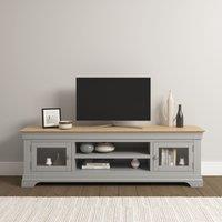 Seconique Bordeaux TV Stand (Fully Assembled) in Light Grey