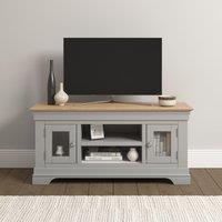 Seconique Bordeaux Small TV Stand (Fully Assembled) in Light Grey