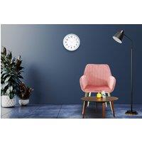 Hygrad Built to Survive Set of 2 Velvet Dining Chair Padded Seat Gold Legs Kitchen Home Office Lounge Chair in Pink