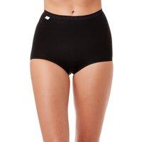 Camille Women's Three Pack Cotton Maxi Briefs in Black | Size: 16
