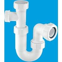 McAlpine ASA10-SP 75mm Water Seal Multifit Outlet Tubular Swivel Basin Trap in White