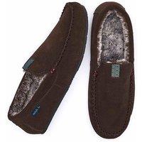 Moshulu Men's 'Fielding 3' Moccasin Slippers in Brown | Size: 11.5