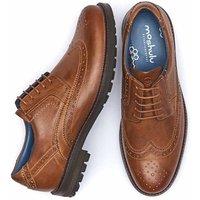 Moshulu 'Bennett' Men's Leather Brogue Shoes in Tan | Size: 9