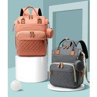 Obasyhig Multifunctional Maternity & Baby Backpack for Outings in Pink
