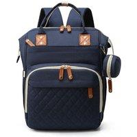 Obasyhig Multifunctional Maternity & Baby Backpack for Outings in Blue