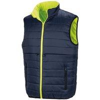 Result Men's Safeguard Reversible Soft Padded Safety Gilet in Yellow | Size: Small