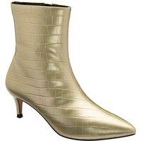 Ravel Women's 'Currans' Kitten Heel Ankle Boots in Gold | Size: 6