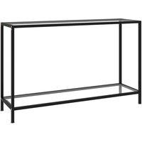 Berkfield Home Console Table Transparent 120x35x75 cm Tempered Glass in Clear | Size: 120 x 35 x 75 cm