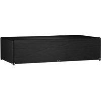 Berkfield Home Garden Furniture Cover 12 Eyelets 315x160x75 cm Rectangular in Black | Size: 315 x 160 x 75 cm