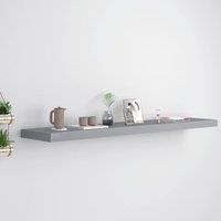 Berkfield Home Floating Wall Shelf Grey 120x23.5x3.8 cm MDF
