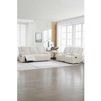 More4Homes Verona 3+2 Jumbo Cord Manual Recliner Sofa Set in Beige