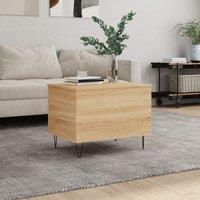 Berkfield Home Coffee Table Sonoma Oak 60x44.5x45 cm Engineered Wood in Brown