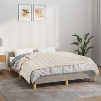 Berkfield Home Weighted Blanket Light Cream 122x183 cm 9 kg Fabric