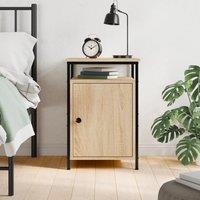 Berkfield Home Bedside Cabinet Sonoma Oak 40x42x60 cm Engineered Wood in Brown | Size: 40 x 42 x 60 cm