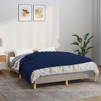 Berkfield Home Weighted Blanket Blue 150x200 cm 11 kg Fabric