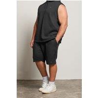BadRhino Men's Elasticated Jogger Shorts in Black | Size: 4XL