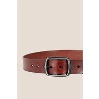 Oswin Hyde Men's Hunter Classic Leather Belt in Red | Size: Medium