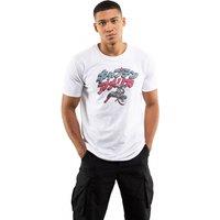 Captain America Men's Marvel Japan Stance Cotton T-Shirt White | Size: Small