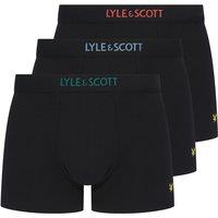 Lyle & Scott Men's Devon 3 Pack Boxers -Black/Multi | Size: Large