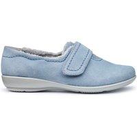 Hotter Women's 'Toasty' Slippers in Light Blue | Size: 3