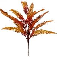 Leaf 55cm Artificial Autumn Fern Bush Plant in Green