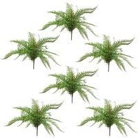 Leaf 6 x 60cm Artificial Bushy Dixie Wood Fern Light Green Plant | Size: 6 x 60 cm