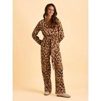 Brakeburn Women's Selenna Jumpsuit in Brown | Size: 8