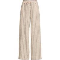 Lands' End Women's Cotton/Linen Pull-On Trousers in Red | Size: 20