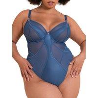 Scantilly Women's Suspense Plunge Bodysuit in Blue | Size: 36DD
